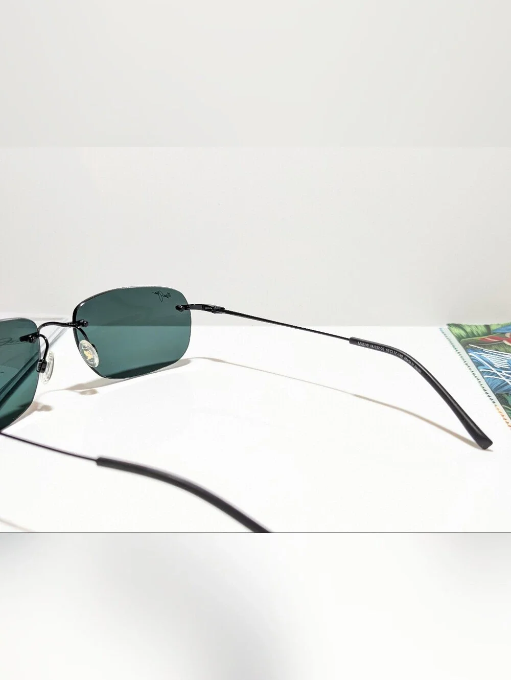 NEW Maui Jim Nanea Gloss Black Polarized Neutral Grey Lens Sunglasses 332-02